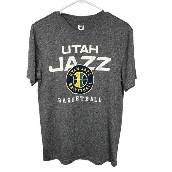 Utah Jazz NBA Grey Heather Basketball T-Shirt Small - Picture 4 of 4